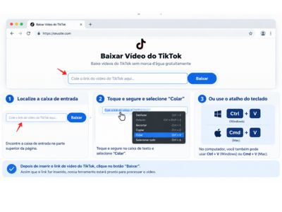 Como Funciona o Baixar Vídeo do TikTok? – Guia Passo a Passo Cole o Link na Nossa Ferramenta